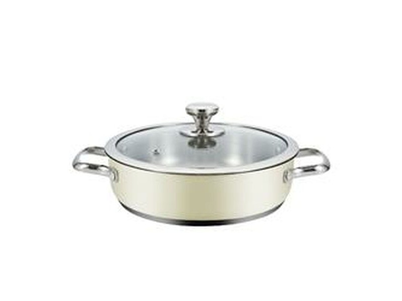 Касерола с Капак Haeger PA-24L.009A Бежов Ø 24 cm