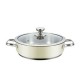 Касерола с Капак Haeger PA-24L.009A Бежов Ø 24 cm