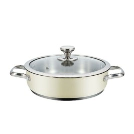 Касерола с Капак Haeger PA-24L.009A Бежов Ø 24 cm