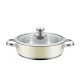 Касерола с Капак Haeger PA-24L.009A Бежов Ø 24 cm