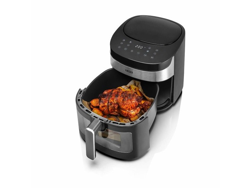въздушен фритюрник Haeger AF-D80.008A Черен 1800 W 8 L
