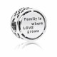 Charm Damă Pandora OPENWORK FAMILY ROOTS