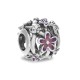 Дамска огърлица Pandora OPENWORK PURPLE DAISY Сребрист Лилав