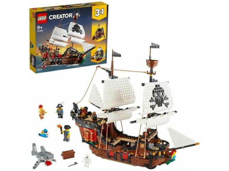 Игра Комплект Превозни Средства   Lego Creator 31109 Pirate Ship         3 в 1 1260 Части