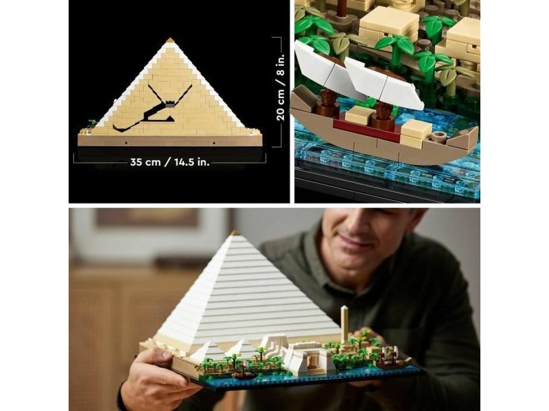 Playset   Lego 21058 Architecture The Great Pyramid of Giza         1476 Части