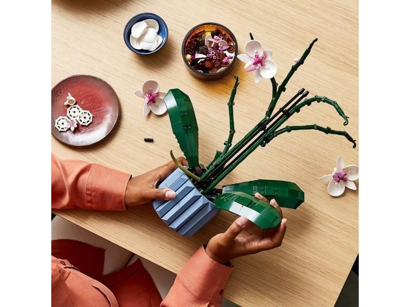 Playset Lego The Orchid Plants with Indoor Artificial Flowers