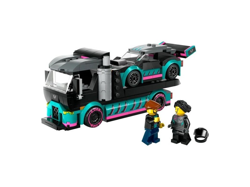 Playset Lego 60406 Race Car and car carrier truck
