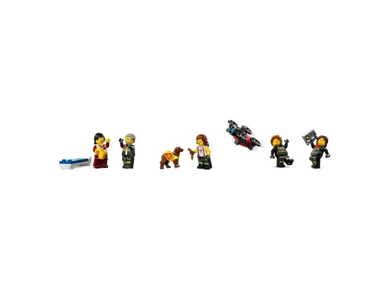 Playset Lego 60414 Fire station with Fire engine