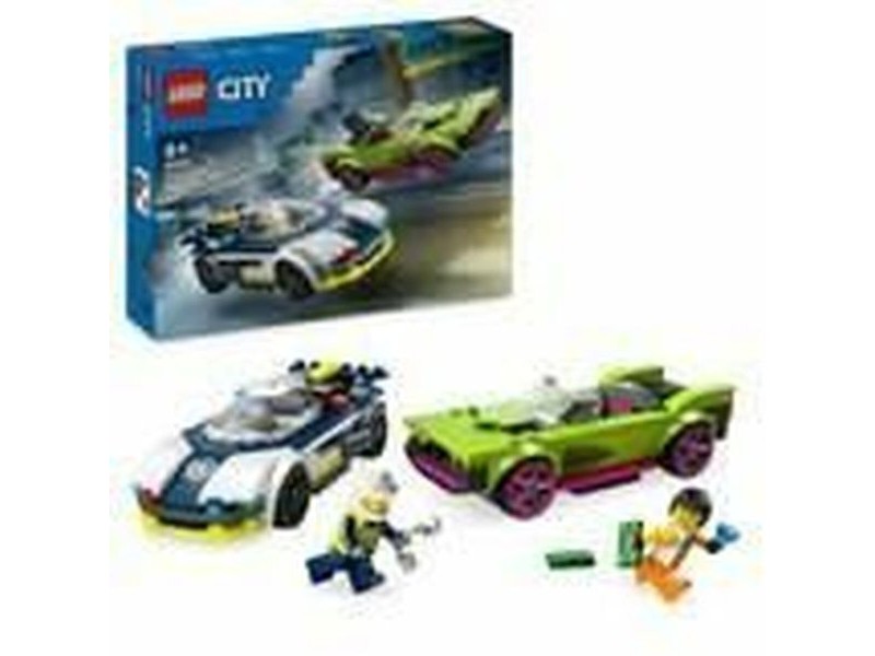 Playset Lego 60415 Police Car and Power Sport Car