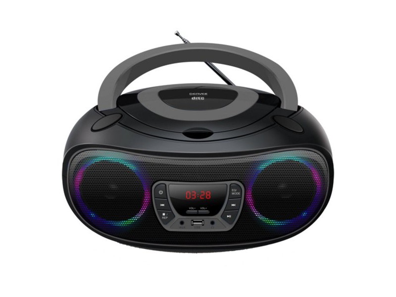 CD MP3 блутут радио Denver Electronics TCL-212BT GREY 4W Сив Черен/Сив