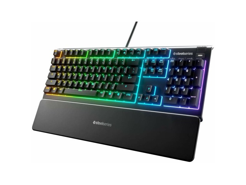 Клавиатура за игри SteelSeries Apex 3 Черен Qwerty португалски език
