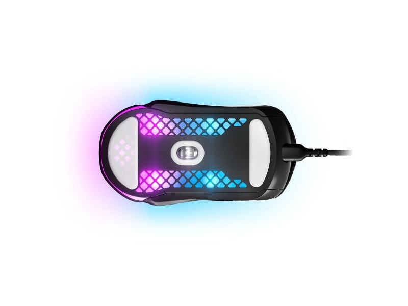 Мишка за игра SteelSeries Aerox 5 Игри Черен С кабел LED Светлини