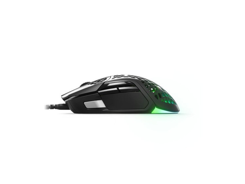 Мишка за игра SteelSeries Aerox 5 Игри Черен С кабел LED Светлини