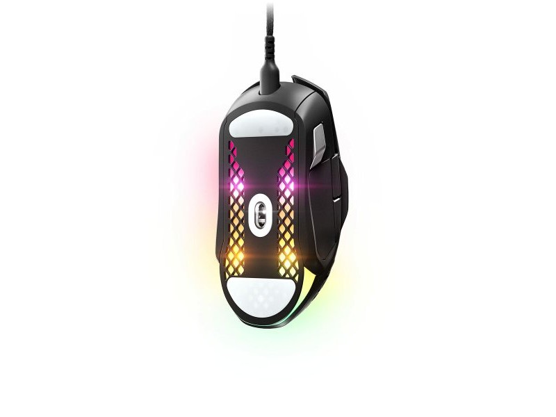 Мишка за игра SteelSeries Aerox 5 Игри Черен С кабел LED Светлини