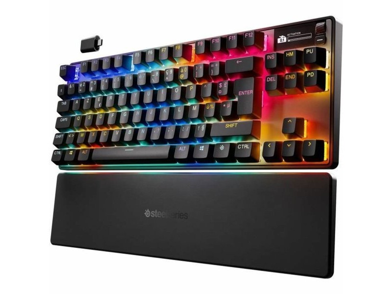 Блутут клавиатура SteelSeries apex pro tkl wl gen 3 Черен Azerty френски