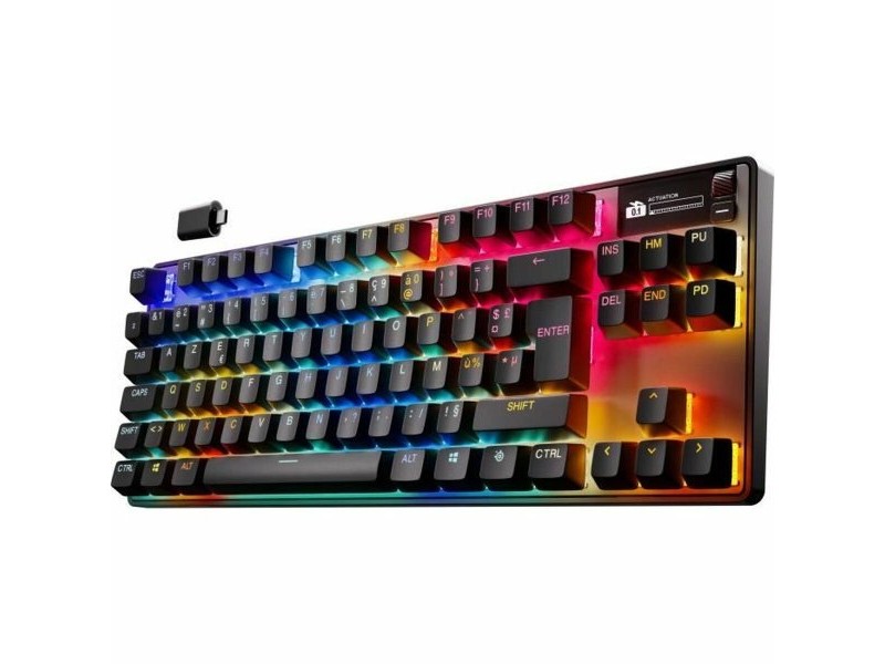 Блутут клавиатура SteelSeries apex pro tkl wl gen 3 Черен Azerty френски