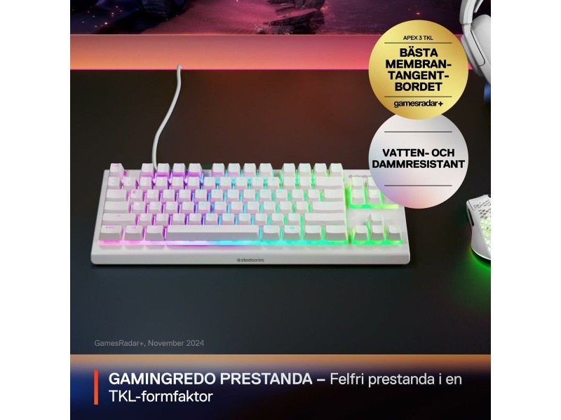 Клавиатура SteelSeries 64819 Бял