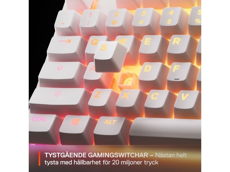 Клавиатура SteelSeries 64819 Бял