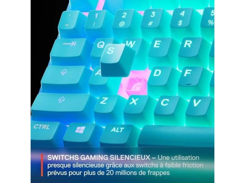 Клавиатура SteelSeries Apex 3 TKL Син