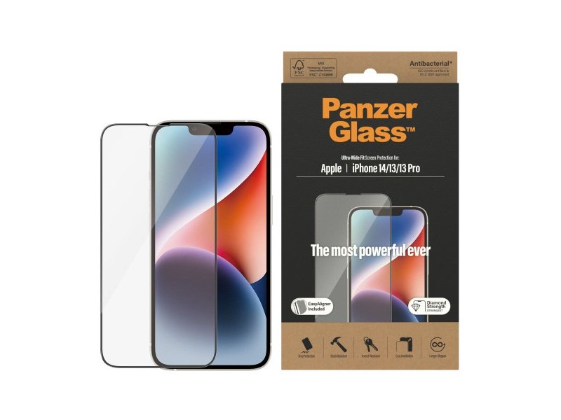 Протектор за екран на мобилен телефон Panzer Glass 2783 Apple iPhone 13 Pro iPhone 13 iPhone 14 Протектор за екран на мобилен телефон Panzer Glass 2783 Apple iPhone 13 Pro iPhone 13 iPhone 14