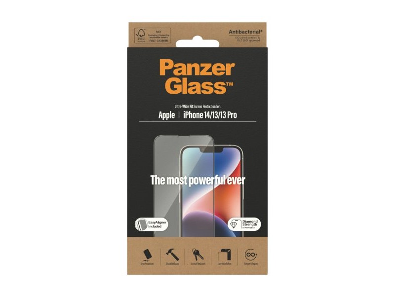 Протектор за екран на мобилен телефон Panzer Glass 2783 Apple iPhone 13 Pro iPhone 13 iPhone 14 Протектор за екран на мобилен телефон Panzer Glass 2783 Apple iPhone 13 Pro iPhone 13 iPhone 14