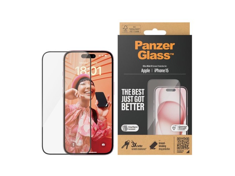 Протектор за екран на мобилен телефон Panzer Glass 2809 Apple