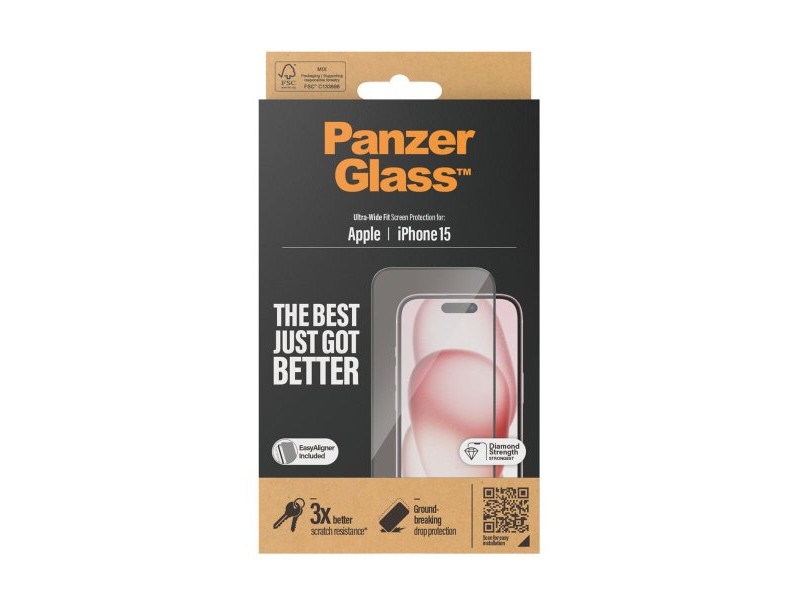 Протектор за екран на мобилен телефон Panzer Glass 2809 Apple