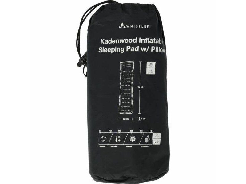 Air Bed Whistler 190 x 59 x 6 cm Черен
