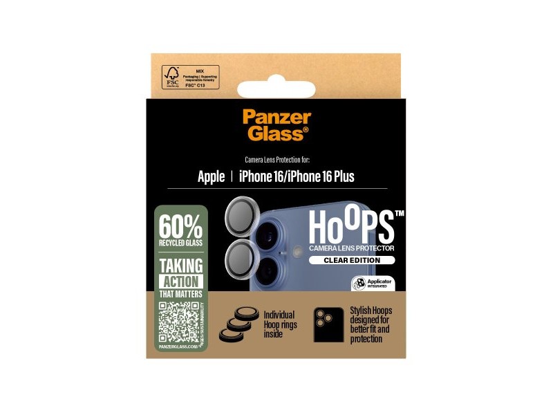 Протектор за екран на мобилен телефон Panzer Glass 1285 Apple