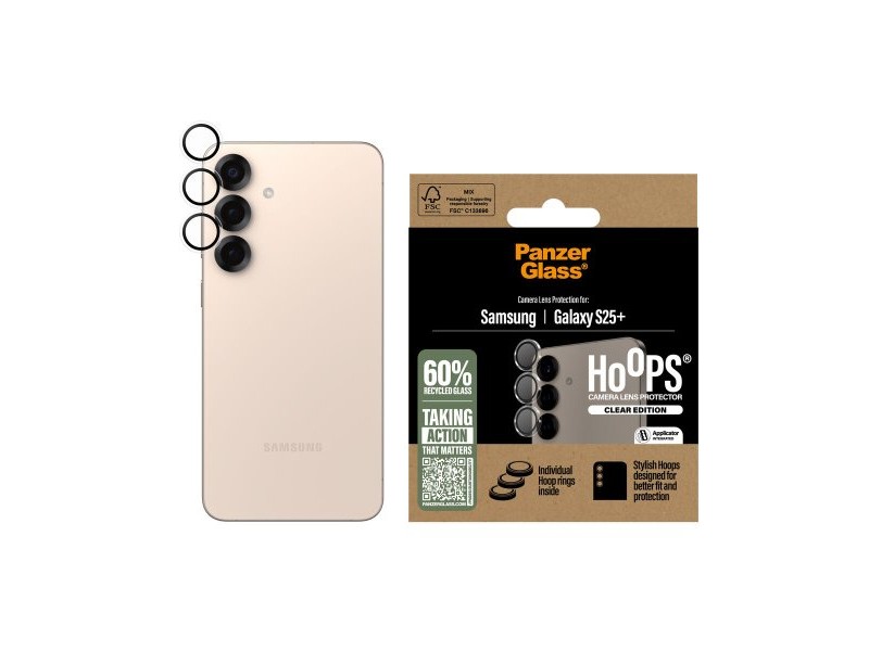 Калъф за мобилен телефон PanzerGlass Hoops Lens Protector Galaxy S25 Plus Прозрачен
