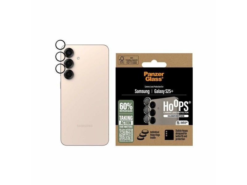 Калъф за мобилен телефон PanzerGlass Hoops Lens Protector Galaxy S25 Plus Прозрачен