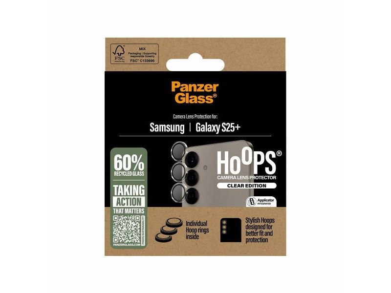 Калъф за мобилен телефон PanzerGlass Hoops Lens Protector Galaxy S25 Plus Прозрачен