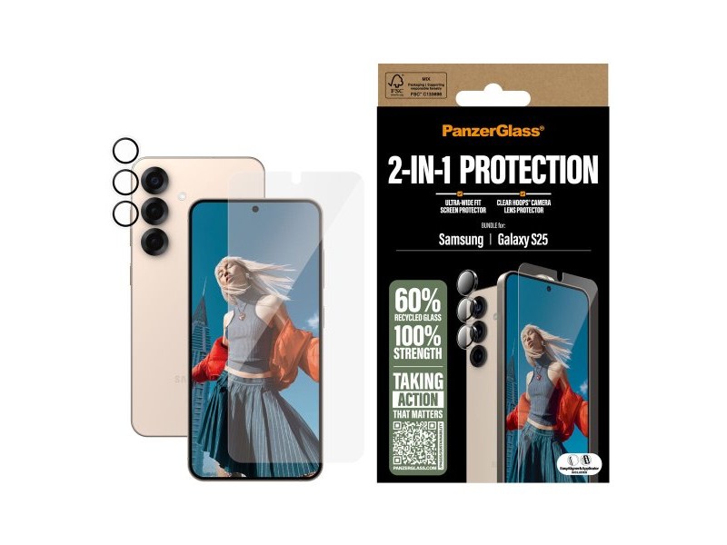 Протектор за екран на мобилен телефон PanzerGlass Samsung S25