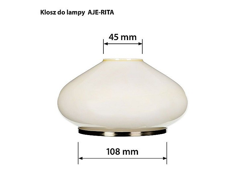 Купол на Лампа Activejet Pantalla Rita Cтъкло 15 cm