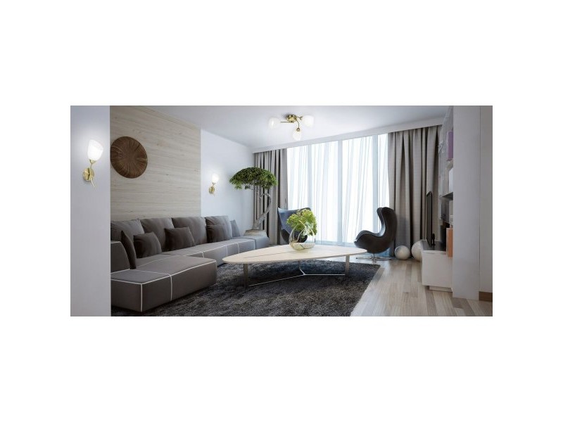 Аплик за стена Activejet Бял Златен Метал Cтъкло 40 W 40 x 12 x 20 cm (1 Части)