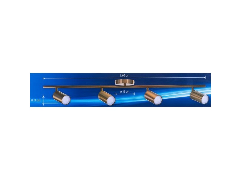 Полилей Activejet AJE-SPECTRA 4P Злато Златен Метал 40 W