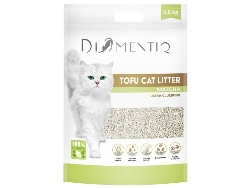 Пясък за котки Diamentiq Tofu 2,5 kg