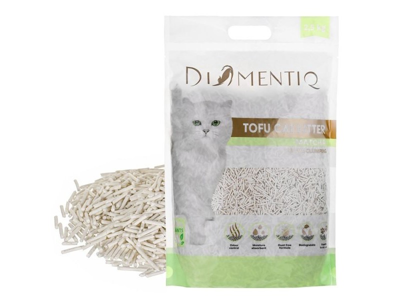 Пясък за котки Diamentiq Tofu 2,5 kg