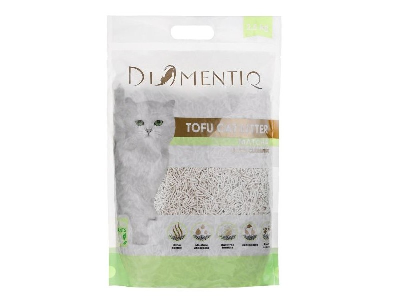 Пясък за котки Diamentiq Tofu 2,5 kg