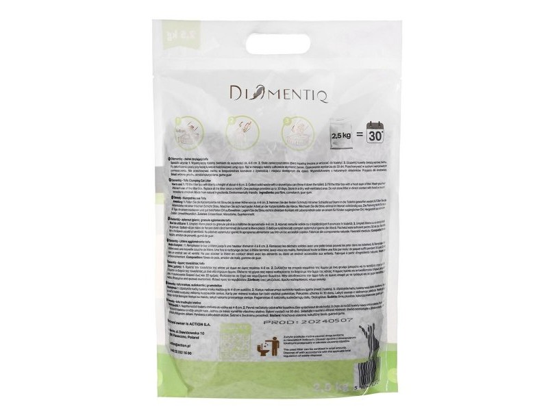 Пясък за котки Diamentiq Tofu 2,5 kg