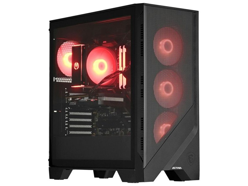 Настолен компютър Actina 5901443406099 AMD RYZEN™ 5 7500F 32 GB RAM 1 TB SSD AMD Radeon RX 7700 xt Настолен компютър Actina 5901443406099 AMD RYZEN™ 5 7500F 32 GB RAM 1 TB SSD AMD Radeon RX 7700 xt