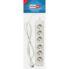 Удължител Activejet 6GNU Сив 3 m