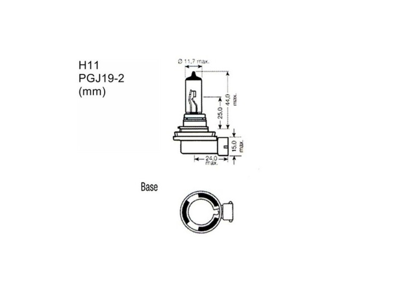 Крушка за Кола M-Tech PTZSW11-DUO 12 V Задна част Халогенна 55 W