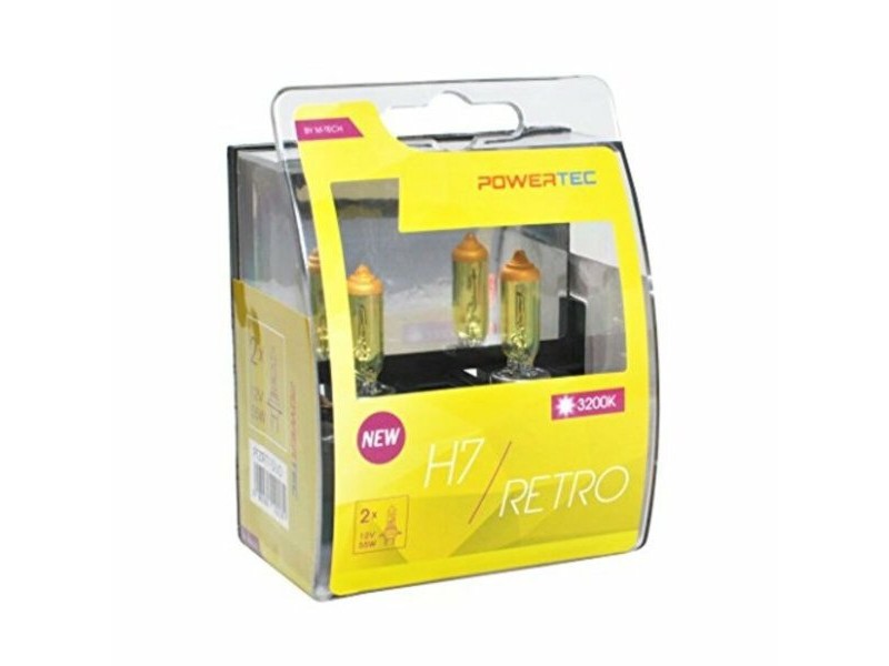 Крушка за Кола M-Tech PTZRT7-DUO H7 12V 55W 3200K Retro Gold