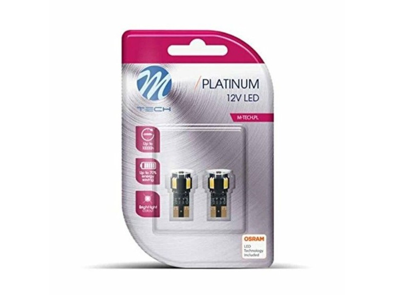 Крушка за Кола M-Tech MT-LB804W W5W 2,2 W 12 V Бял