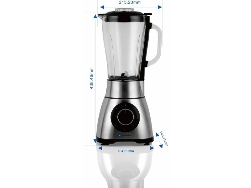 Блендер с чаша Blaupunkt TBG601 Черен 1500 W
