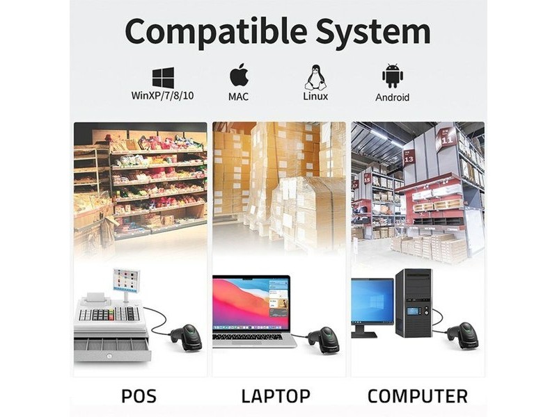 Преносим скенер Qoltec 50853