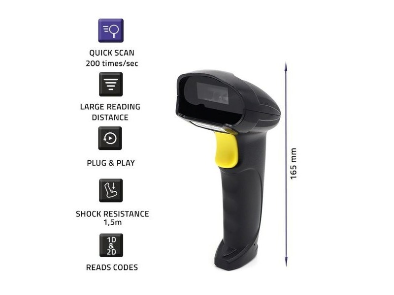 Преносим скенер Qoltec 50853