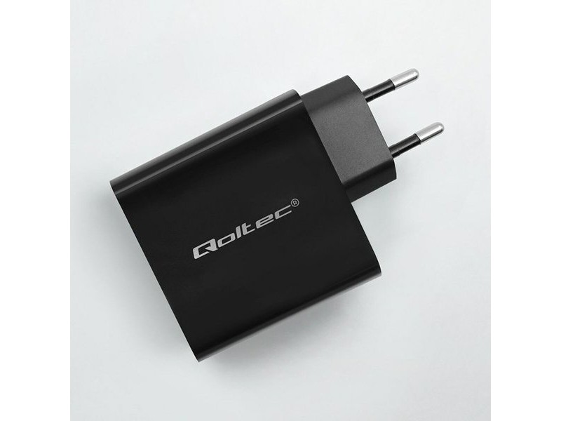 Зарядно за стена Qoltec 52379 Черен 65 W (1 броя)