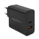 Зарядно за стена Qoltec 52380 Черен 65 W (1 броя)